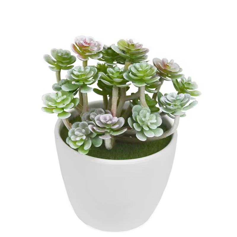 12 pièces de plantes artificielles en plastique