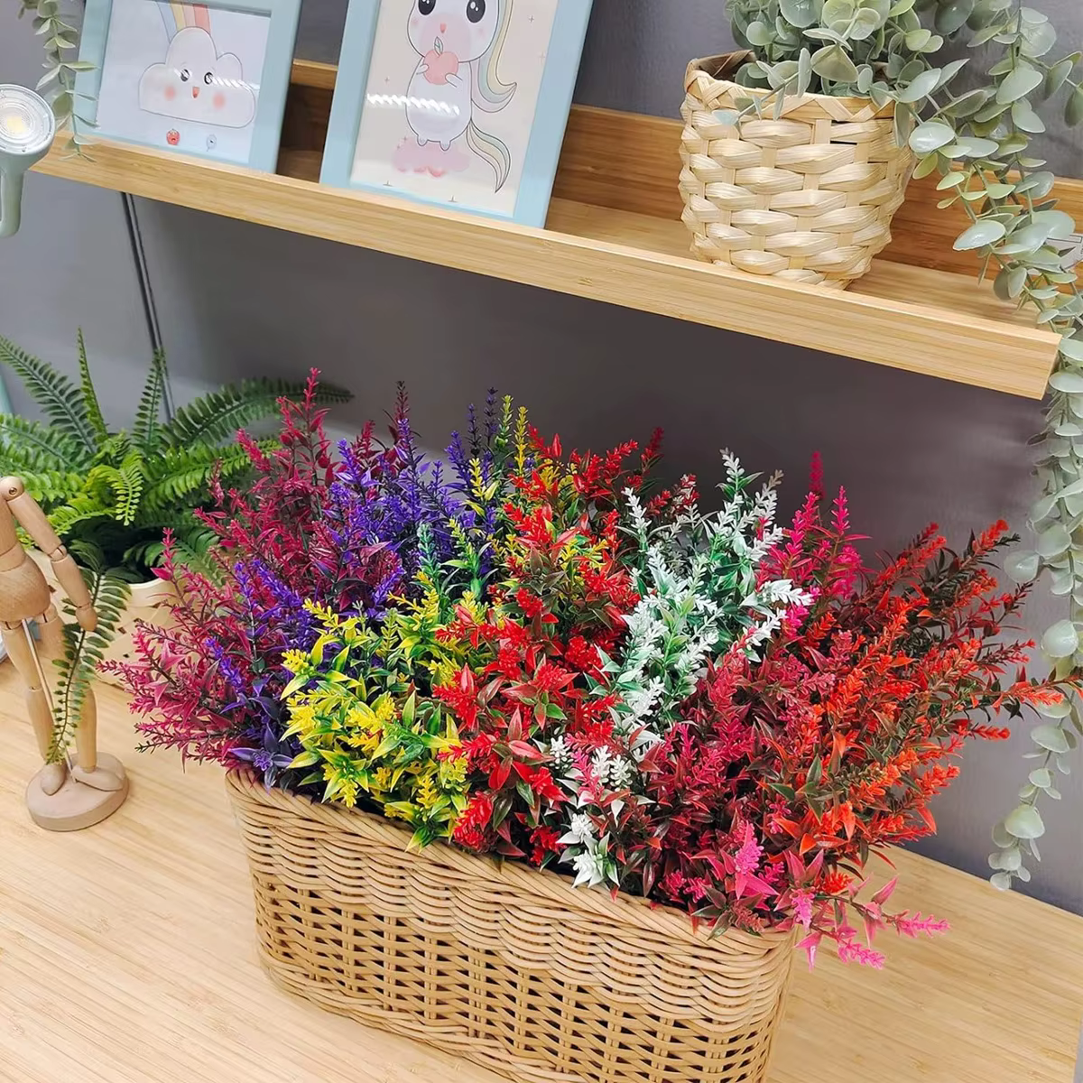 Bouquet de fleurs de lavande artificielles