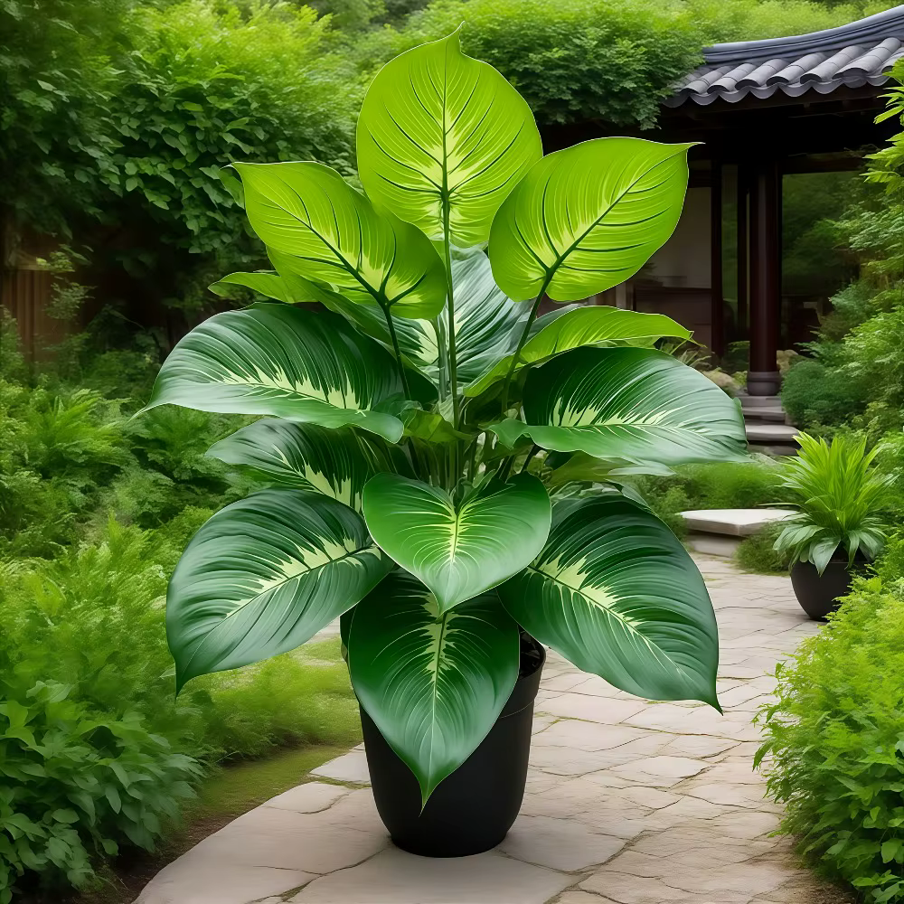 1 grande plante artificielle ressemblant