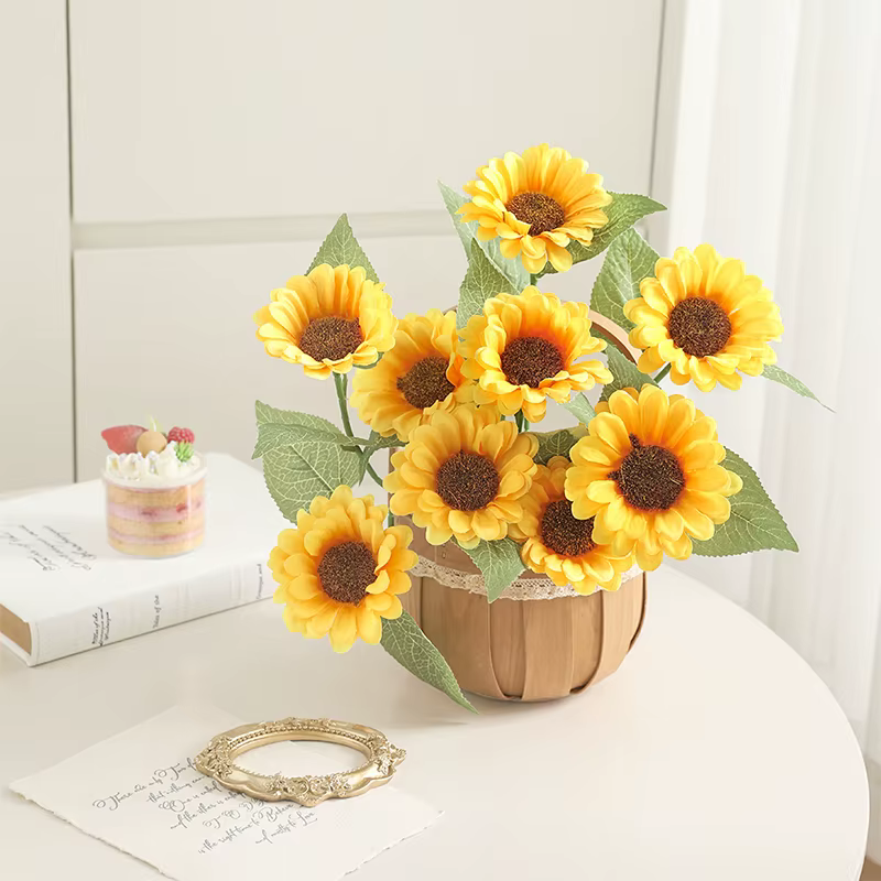 Bouquet de fleurs artificielles tournesol