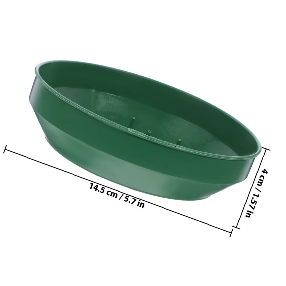 Lot de 12 plateaux ronds en plastique pour centre de table floral