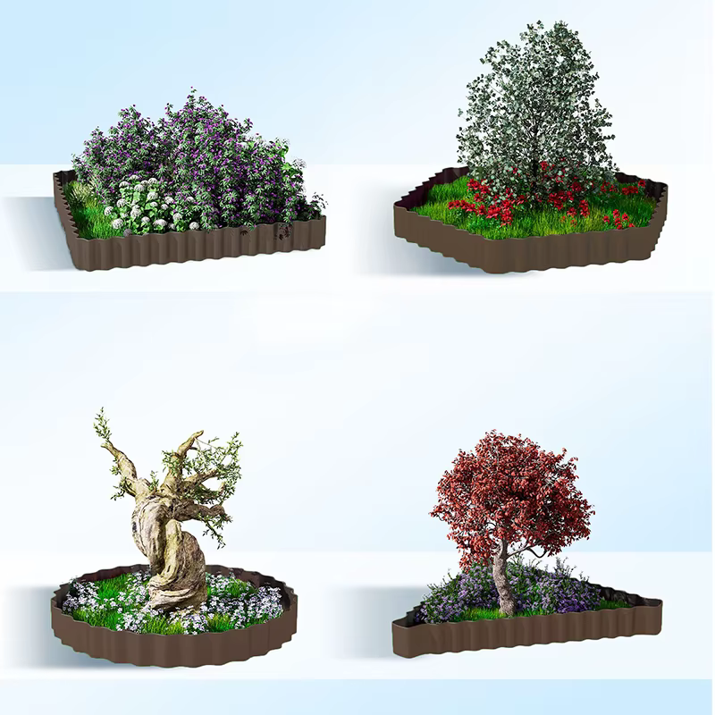 1pcs Brown Plastic Fence Field Garden