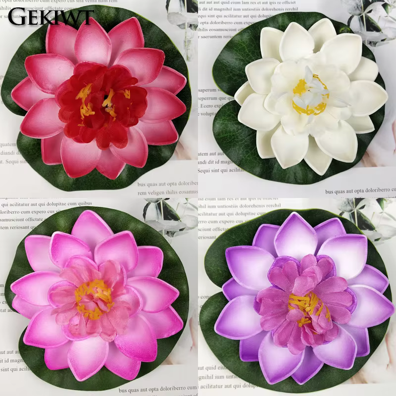 Fleur artificielle de Lotus flottante