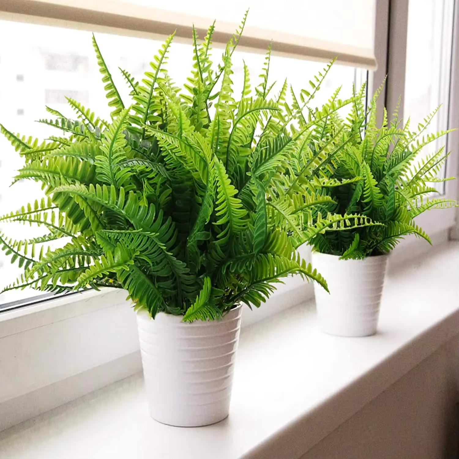 8 paquets de plantes artificielles de fougère de Boston