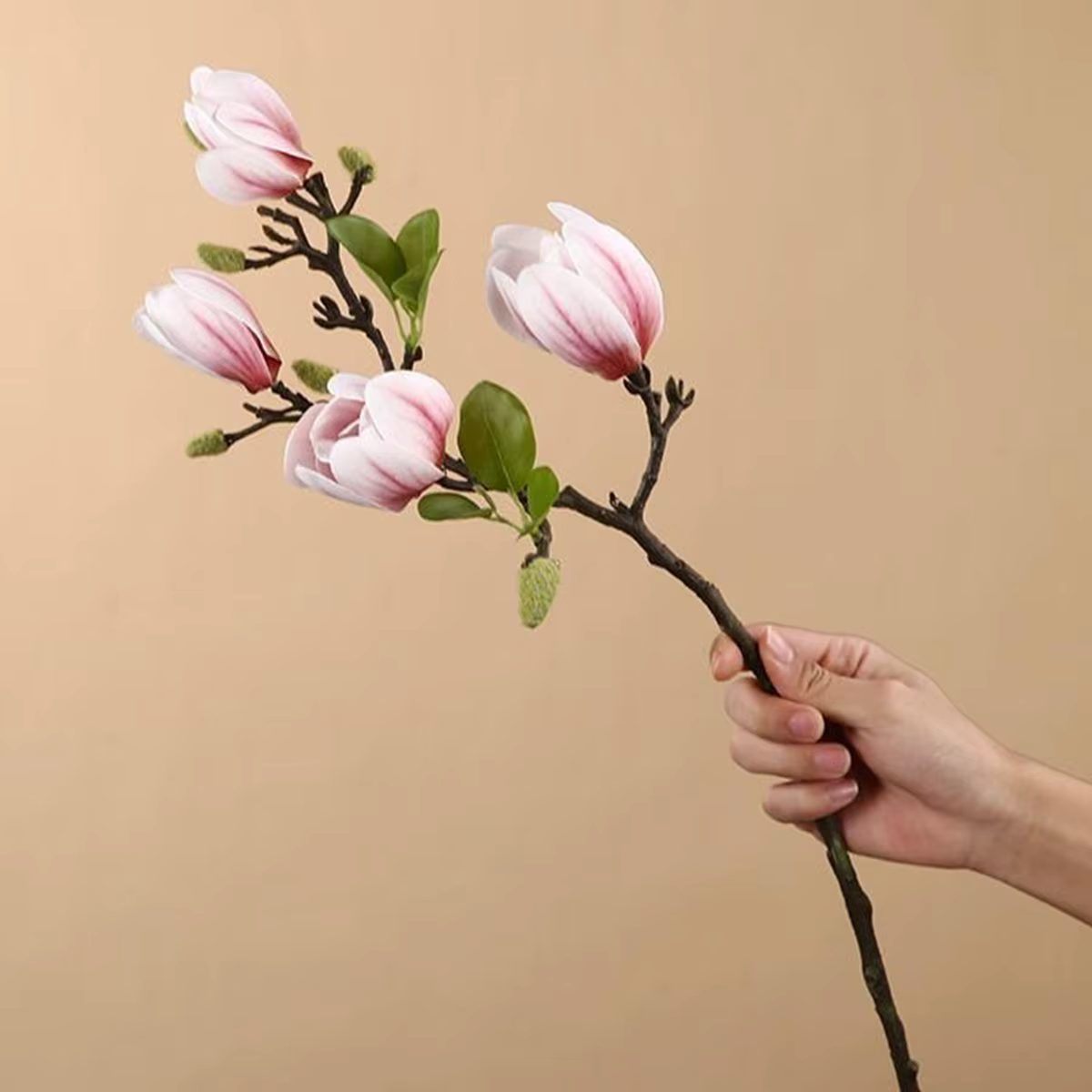 Uflower 67cm soie Magnolia branche fleurs artificielles maison jardin hôtel Table Vase décor bricolage Photo