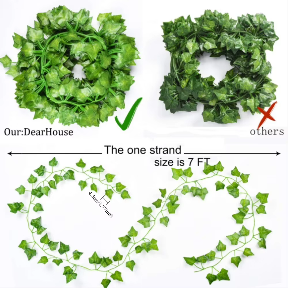 Guirlande de lierre artificiel résistant aux UV