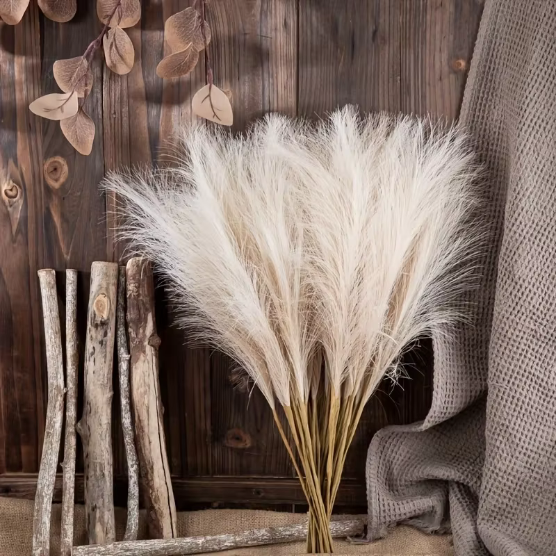 Grand décor de faux pampas enge pour vase de sol