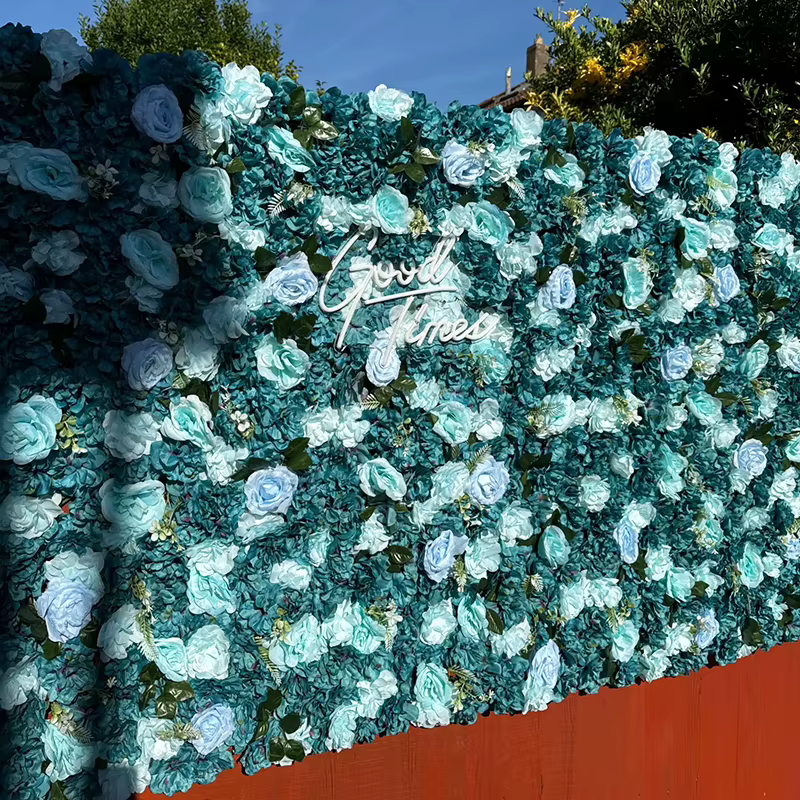 Panneau Mural de Fleurs Artificielles