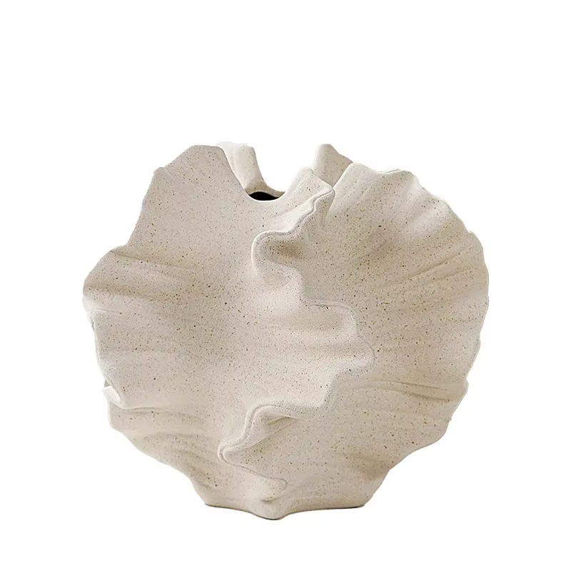 Vase à Fleurs en Céramique en Forme de Pétale