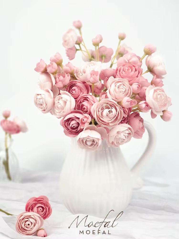 Bouquet de fleurs artificielles Ranunculus