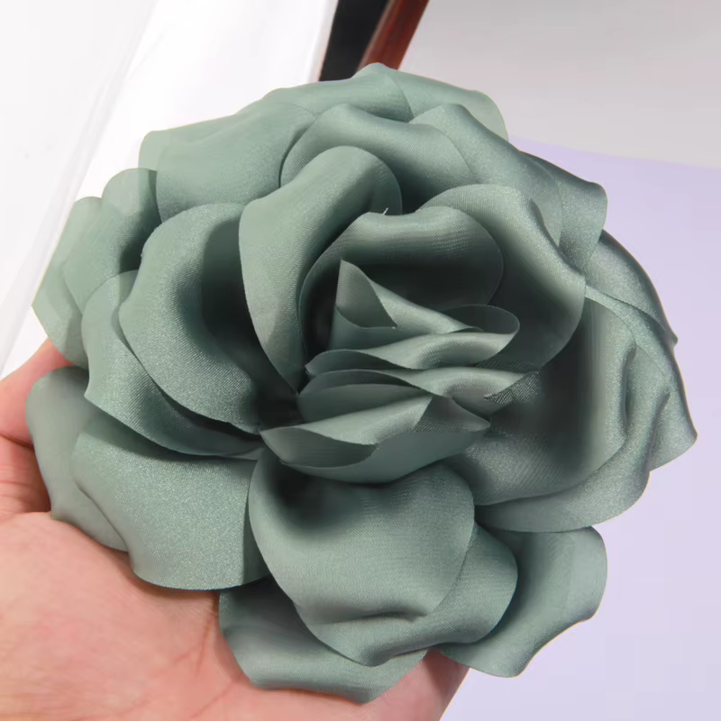 Lot de 10 fleurs artificielles vintage de 14 cm pour accessoires vestimentaires