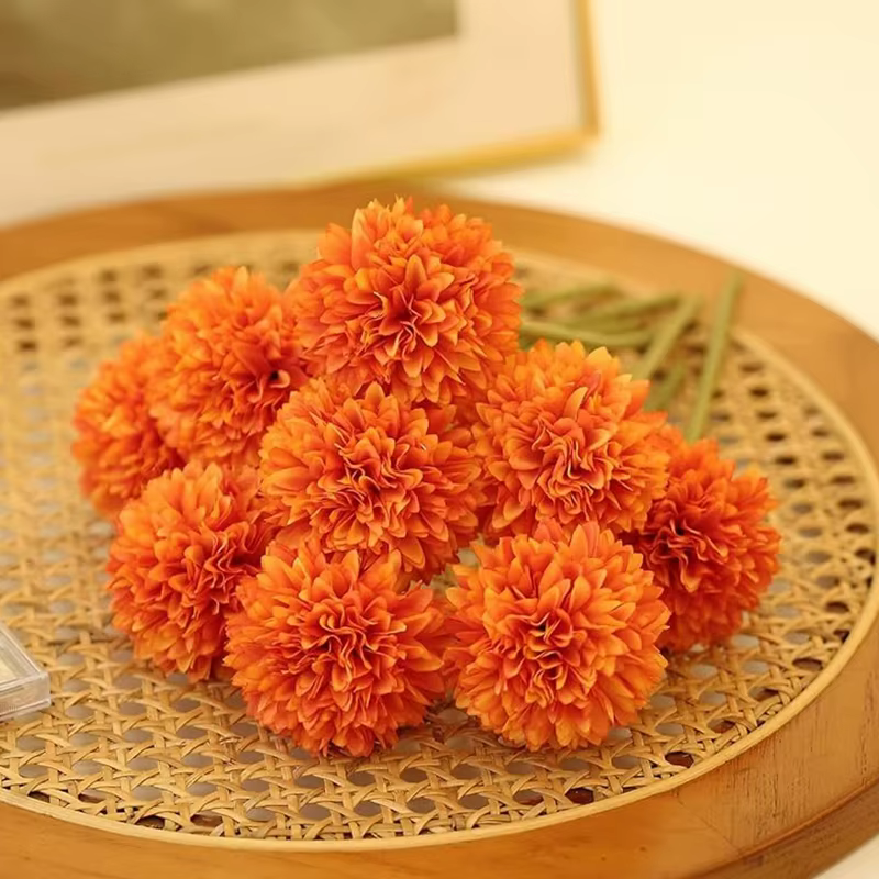 Bouquet de fleurs artificielles chrysanthème en soie