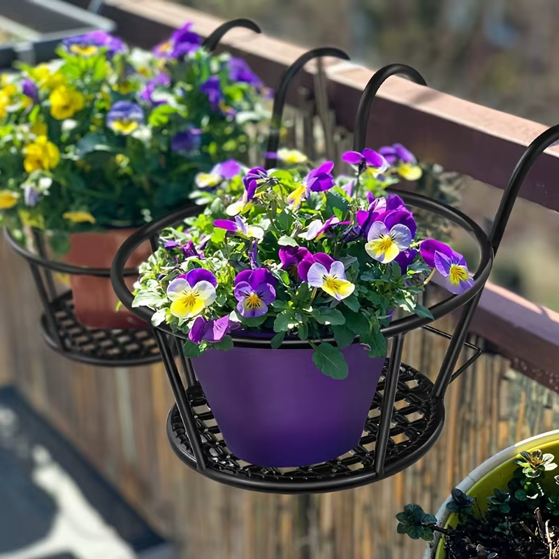 Support de Pot de fleur mural en fer