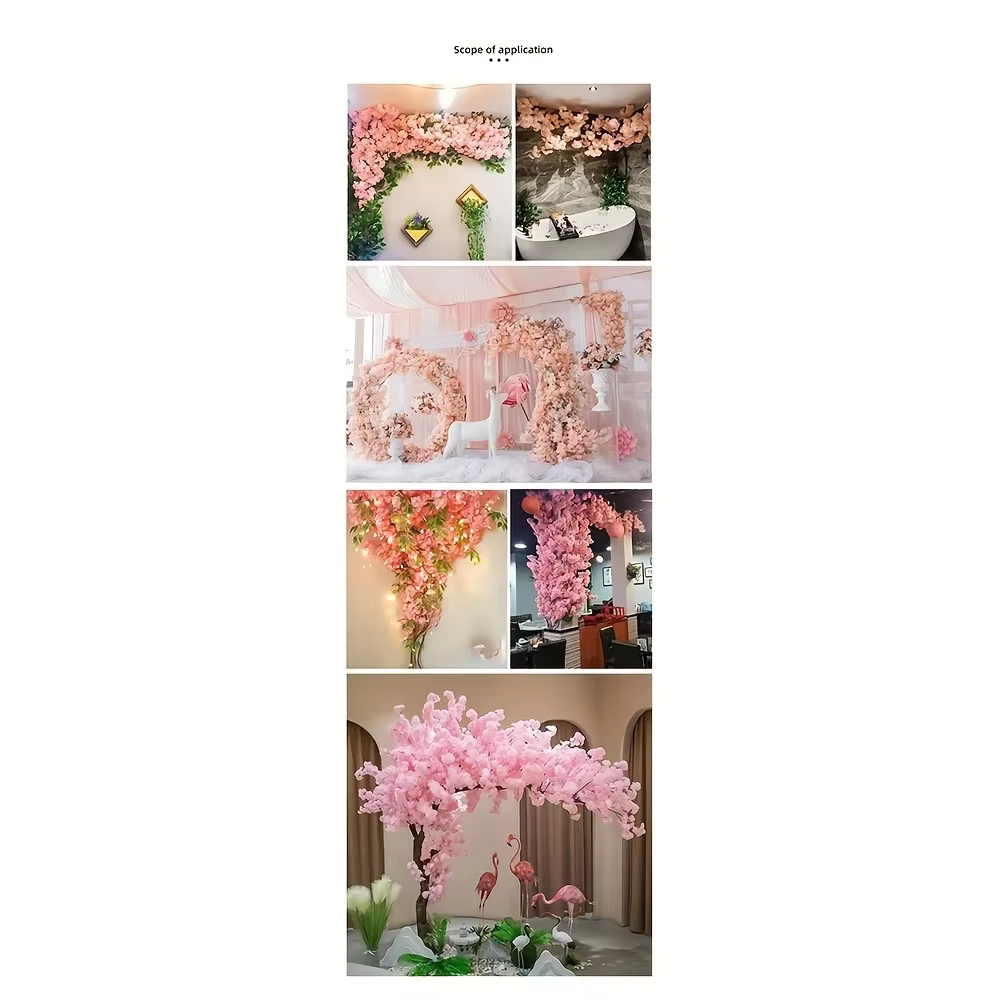 Fleur de cerisier artificielle rose blanc