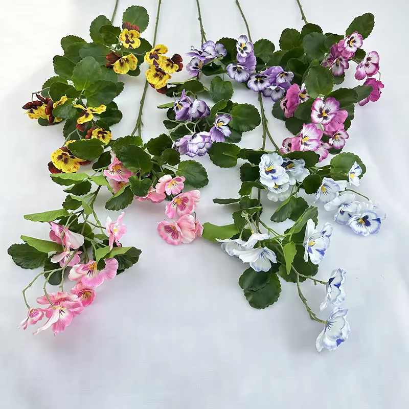 Fausses fleurs artificielles en soie