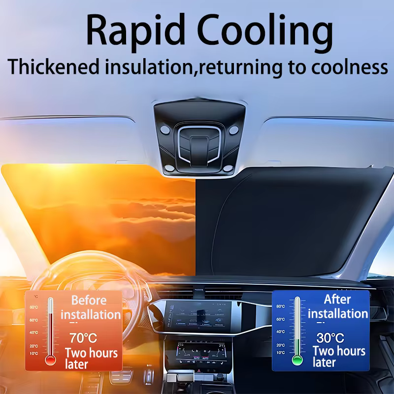 Pare-soleil de pare-brise avant de voiture pour Dacia Sandero Streetway BJI 2020 ~ 2025, couverture de pare-soleil, accessoires de Protection Anti UV