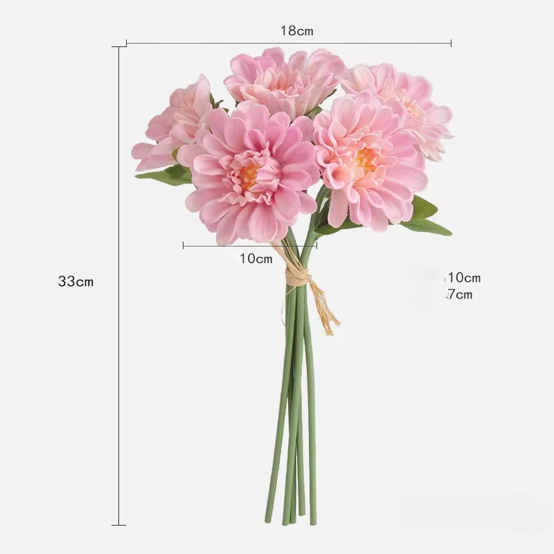 Bouquet de fleurs de Simulation de chrysanthème de soleil en PU