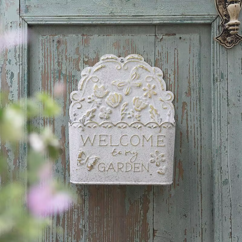 Pot de fleurs suspendu Vintage en fer forgé