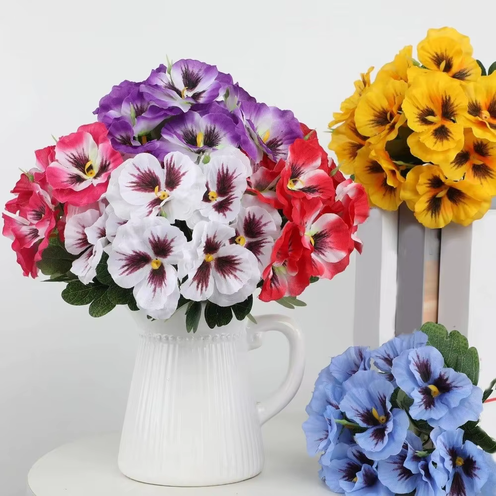 Fleurs de primula artificielles de 32 cm