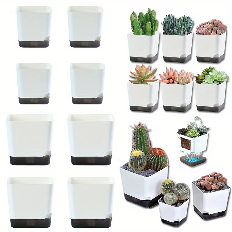 Pot de plantes à arrosage automatique