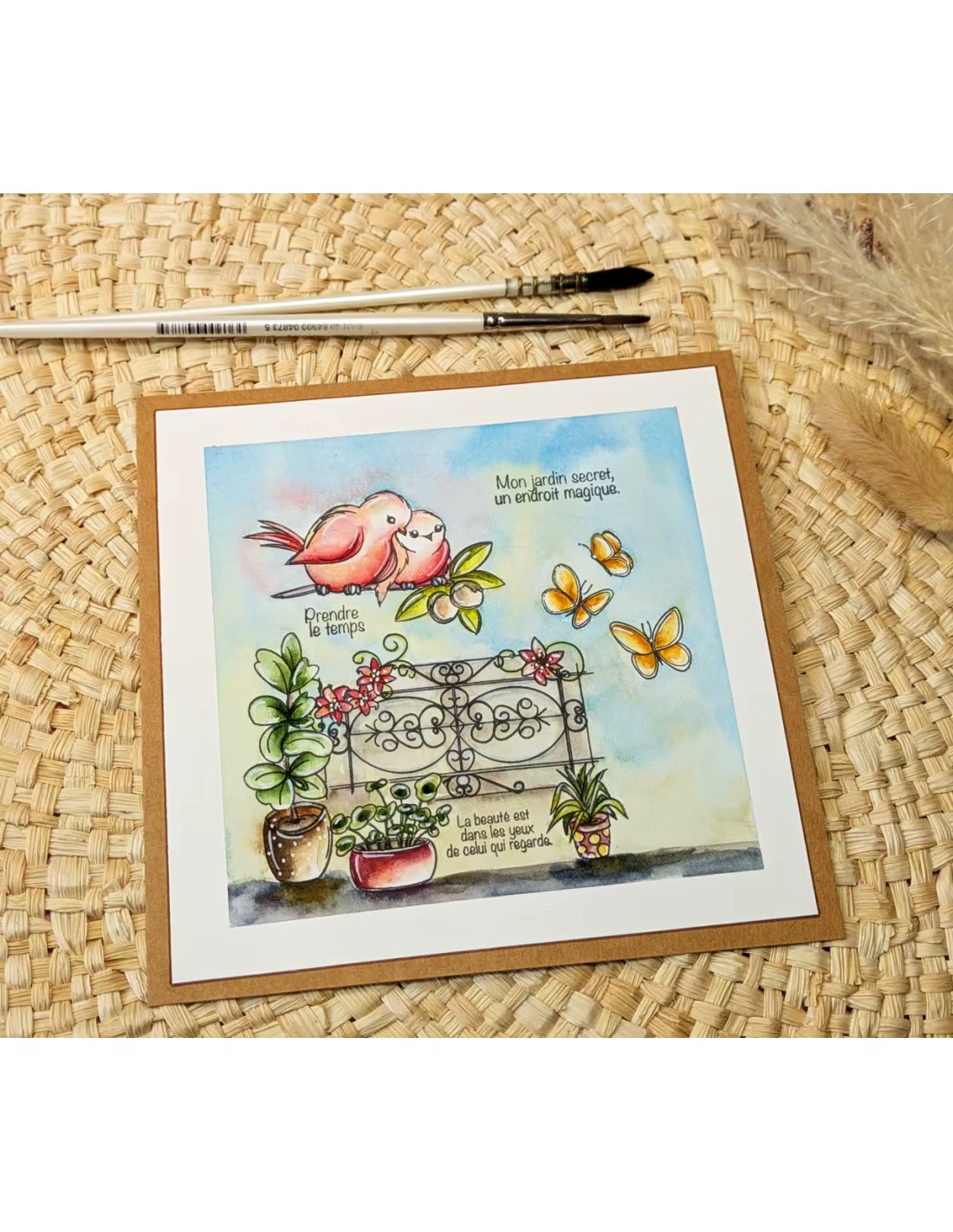Tampon transparent avec motifs d'oiseaux et de fleurs de printemps, pour scrapbooking, décoration de cartes en papier, modèle d'album photo, décoration de cartes en papier faites à la main
