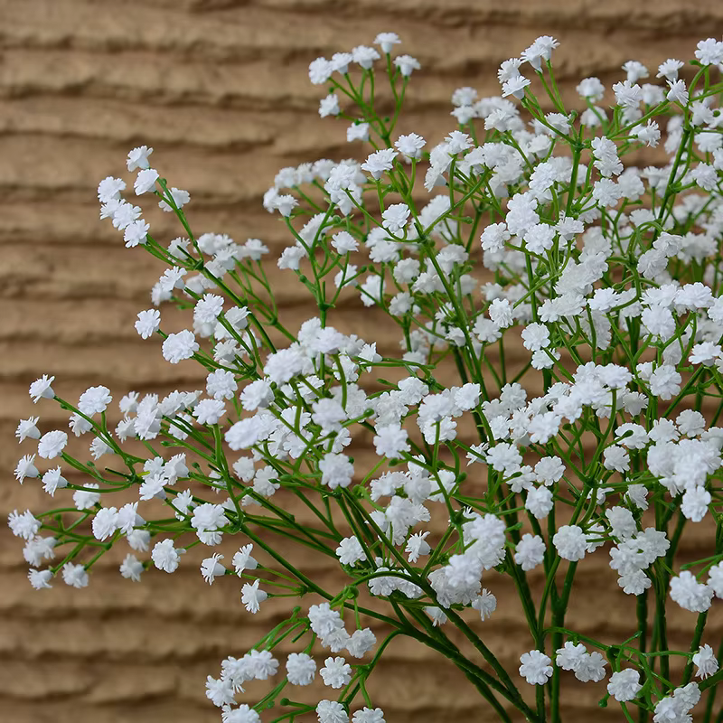 1/3 pièces blanc gypsophile fleurs artificielles mariage bricolage Bouquet décoration Arrangement en plastique fausses