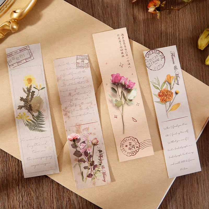 Signets Bouquet de Fleurs pour Livres