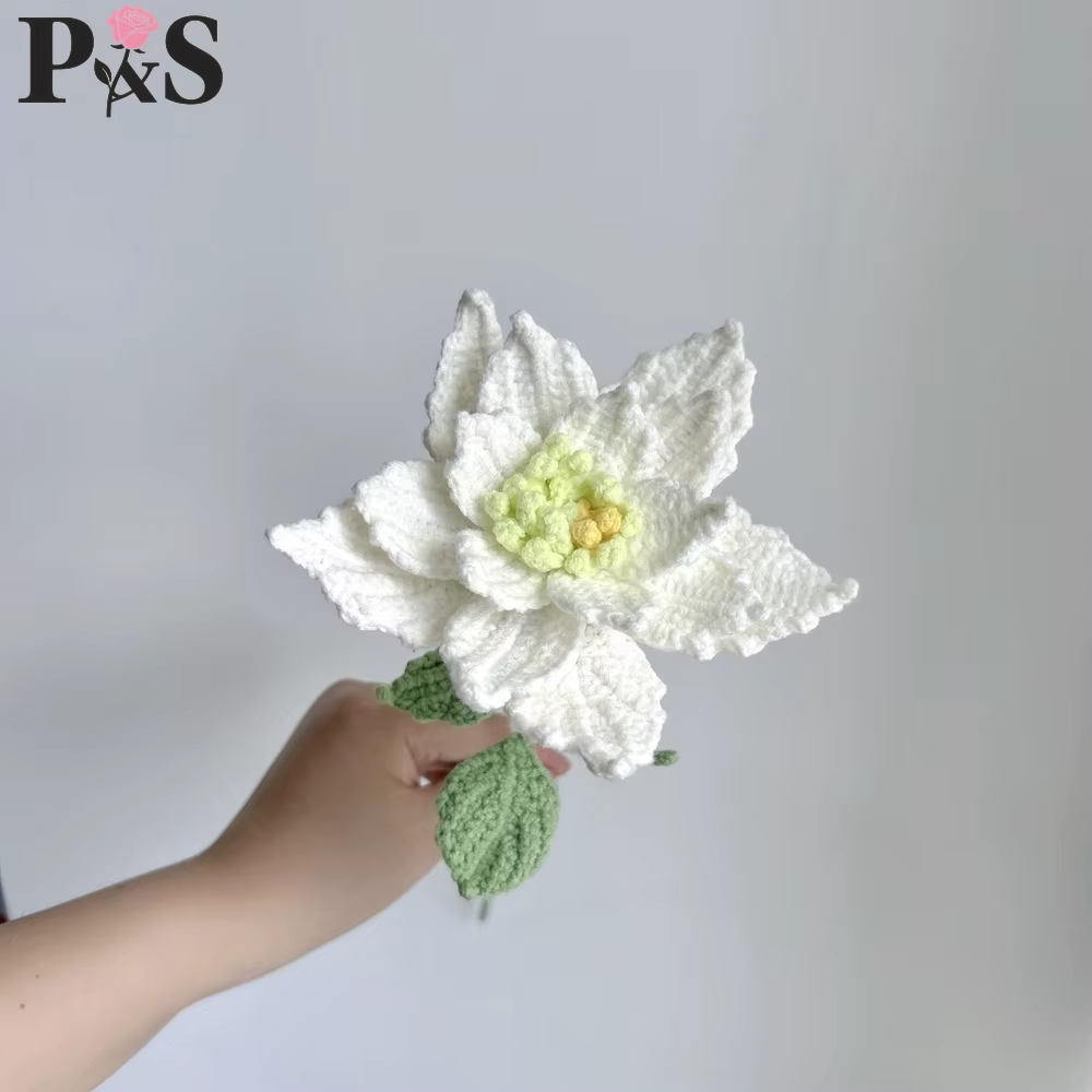 Rose mensuelle faite à la main au Crochet