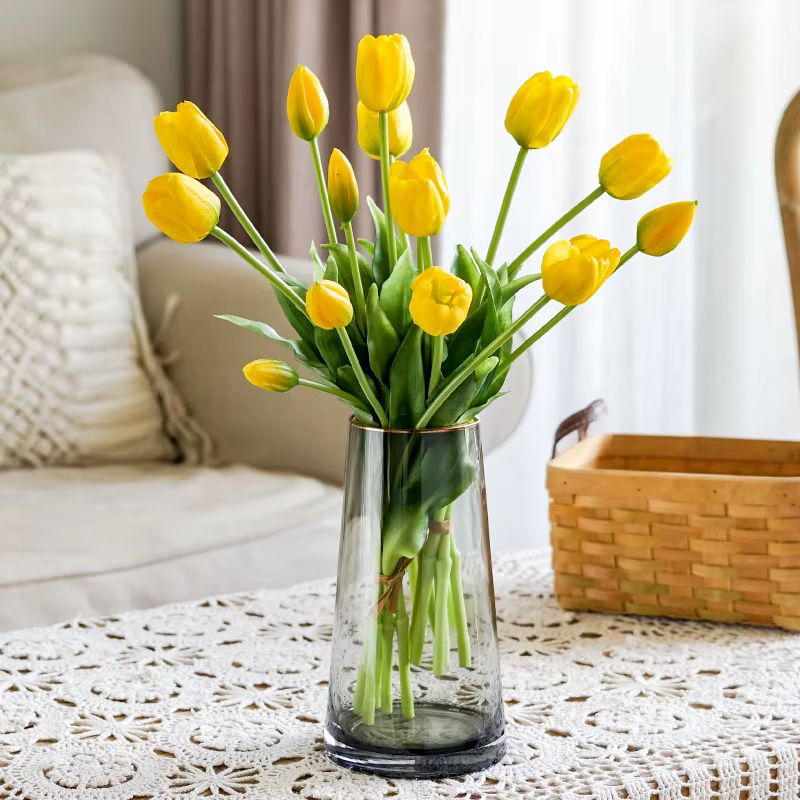 Fleurs tulipes artificielles en PU