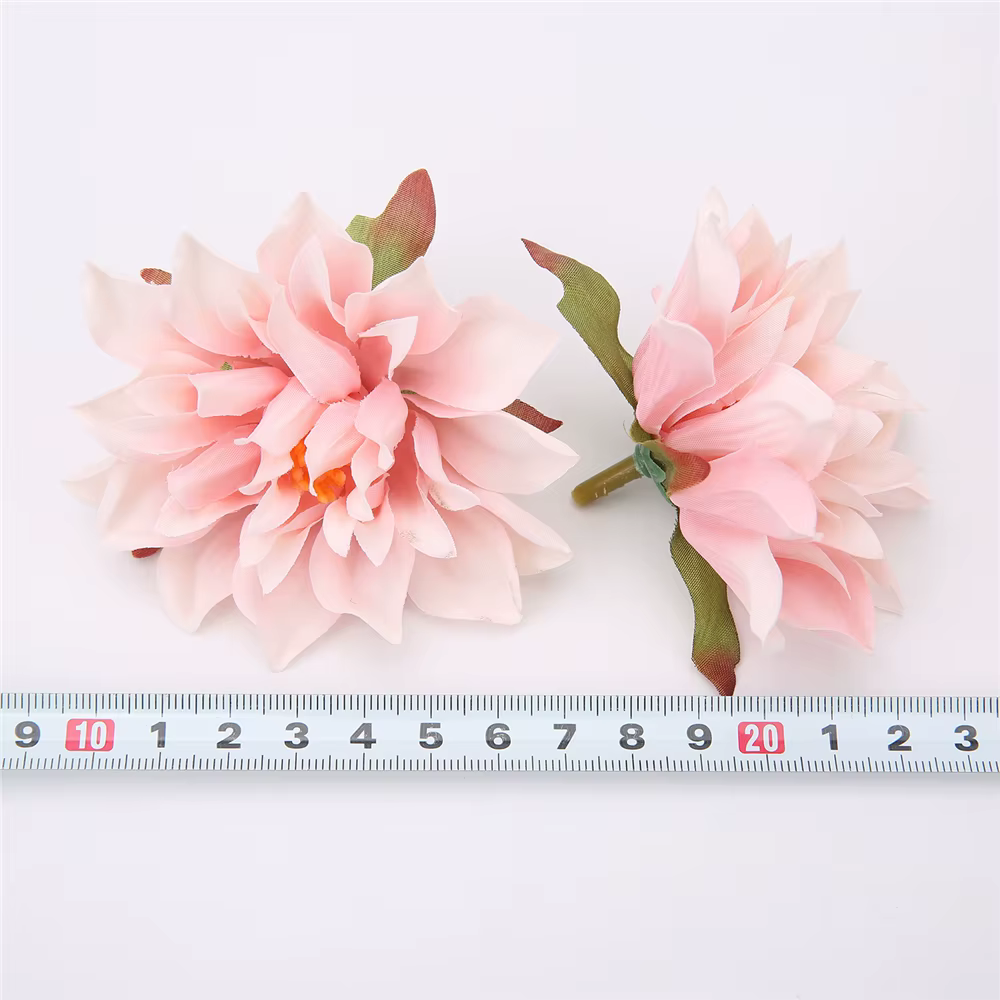 Têtes de fleurs Dahlia artificielles