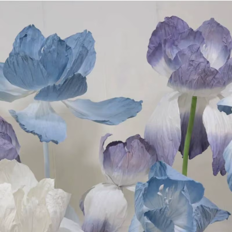 Fleur artificielle en papier à grande Iris