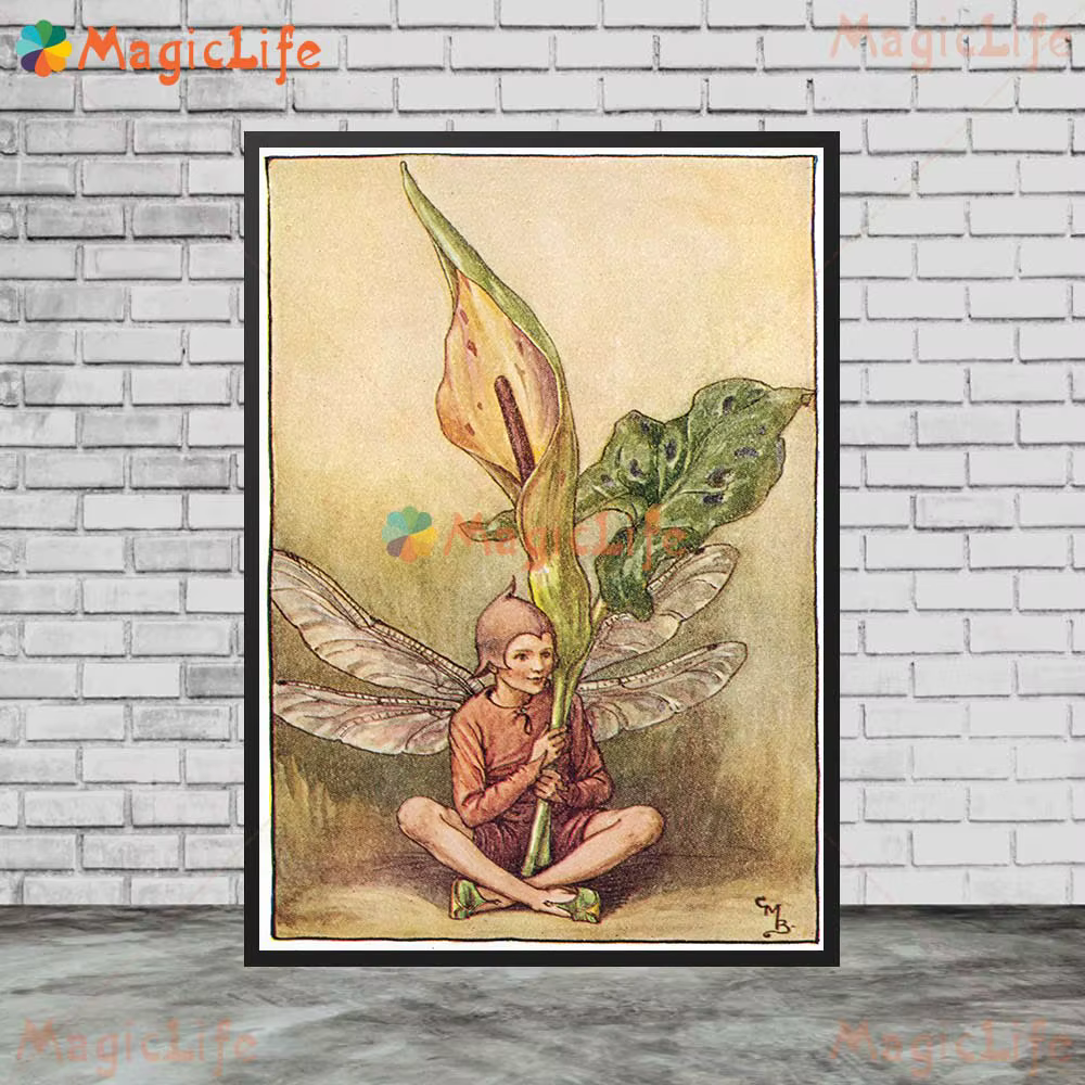 Affiche Murale Nordique de Fées de Printemps