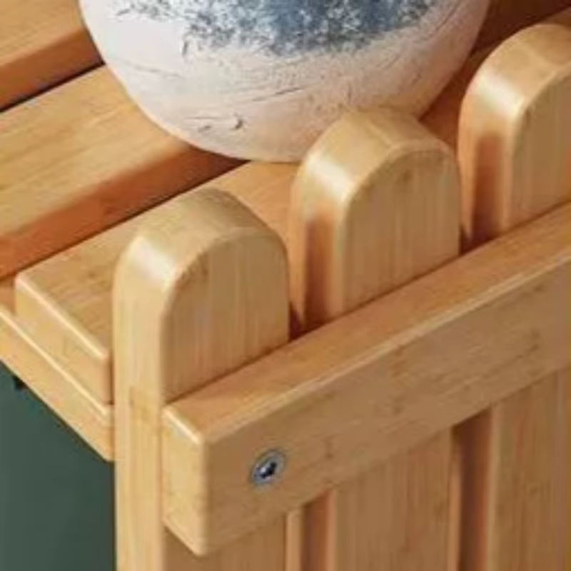 Étagère à plantes décorative en bois pour l'extérieur