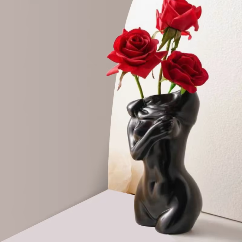 Vase en résine de règle nordique