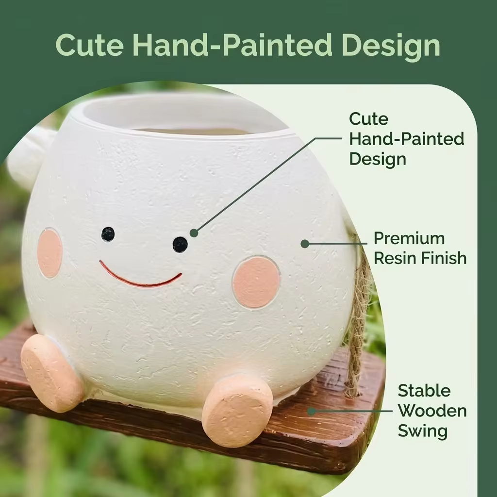 Nouveau pot de fleurs suspendu créatif pour plantes succulentes