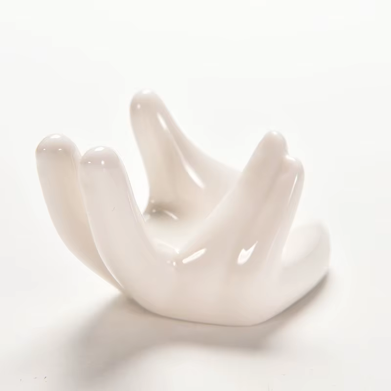 Plante à Air en céramique et porcelaine blanche