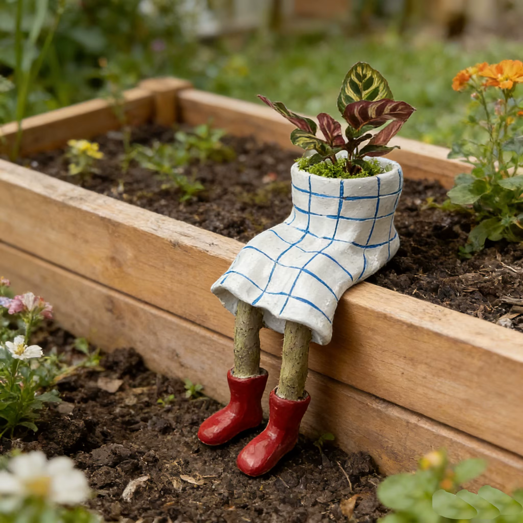 Jardinière créative d'extérieur