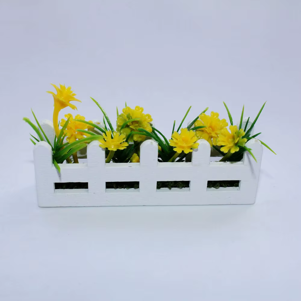 Simulation de fleurs de clôture Miniature