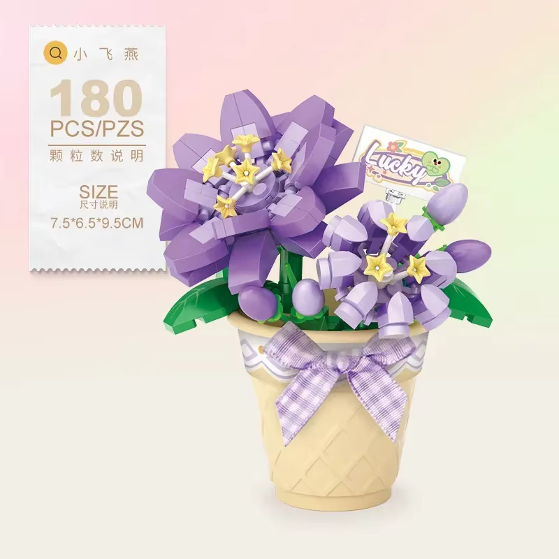Décennie s de construction de fleurs en pot pour adultes et enfants