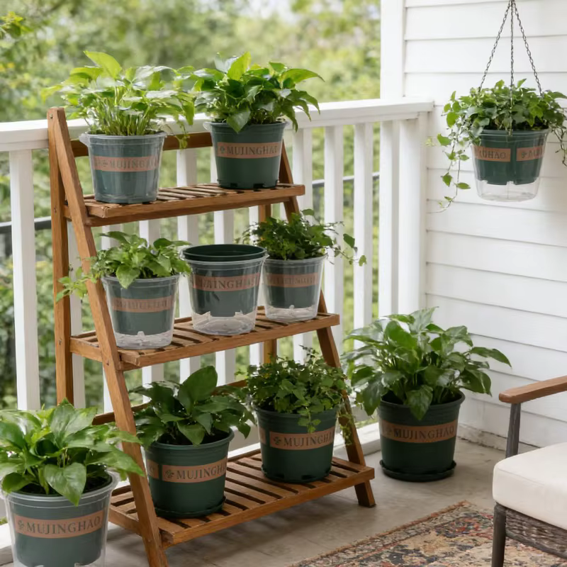 Pots de fleurs auto-arrosants pour personne pressée
