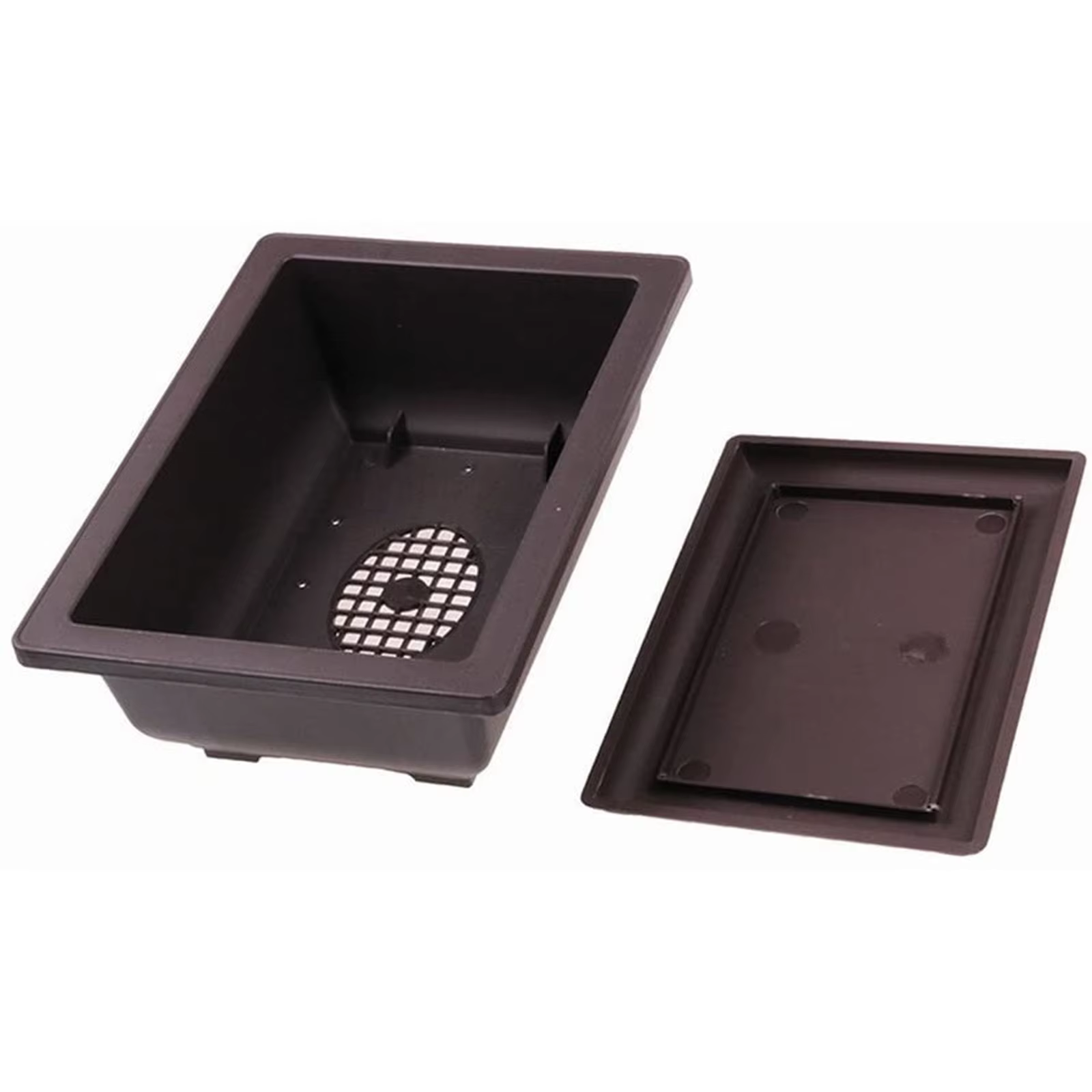 Pots de fleurs rectangulaires carrés en plastique