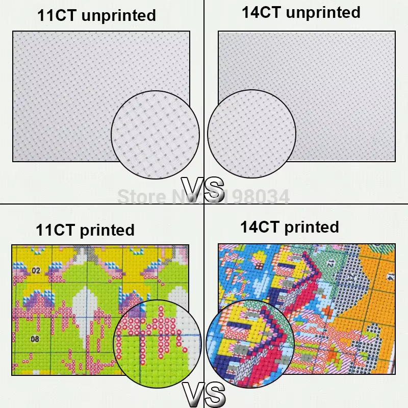 Joy Sunday ensembles pour broderie point de croix fleurs plante bricolage Kits de couture motifs