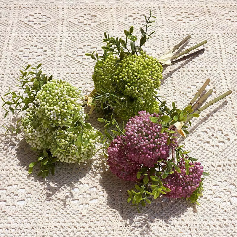 Hortensia et raisins d'avoine de 11 pouces