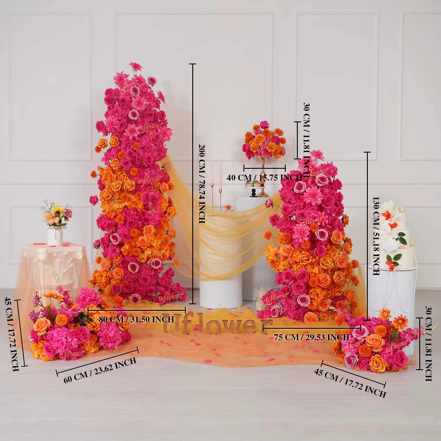 Uflower Rose artificielle