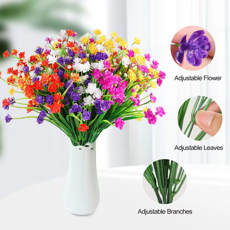Bouquet de camélia de printemps en plastique