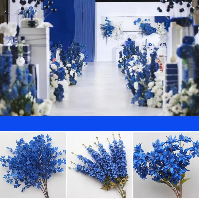 Fleurs de la série bleu royal