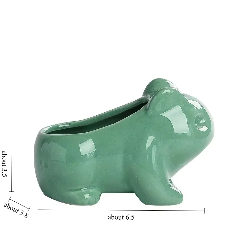 Mini pot de fleurs en céramique avec trou de drainage