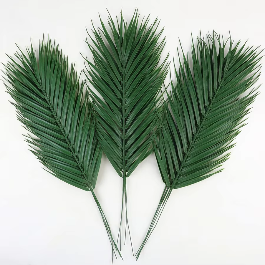 Plantes artificielles Tropical Palmier Feuilles Maison Chambre Jardin Décoration Accessoires Photographie Prop Festival Fournitures De Mariage