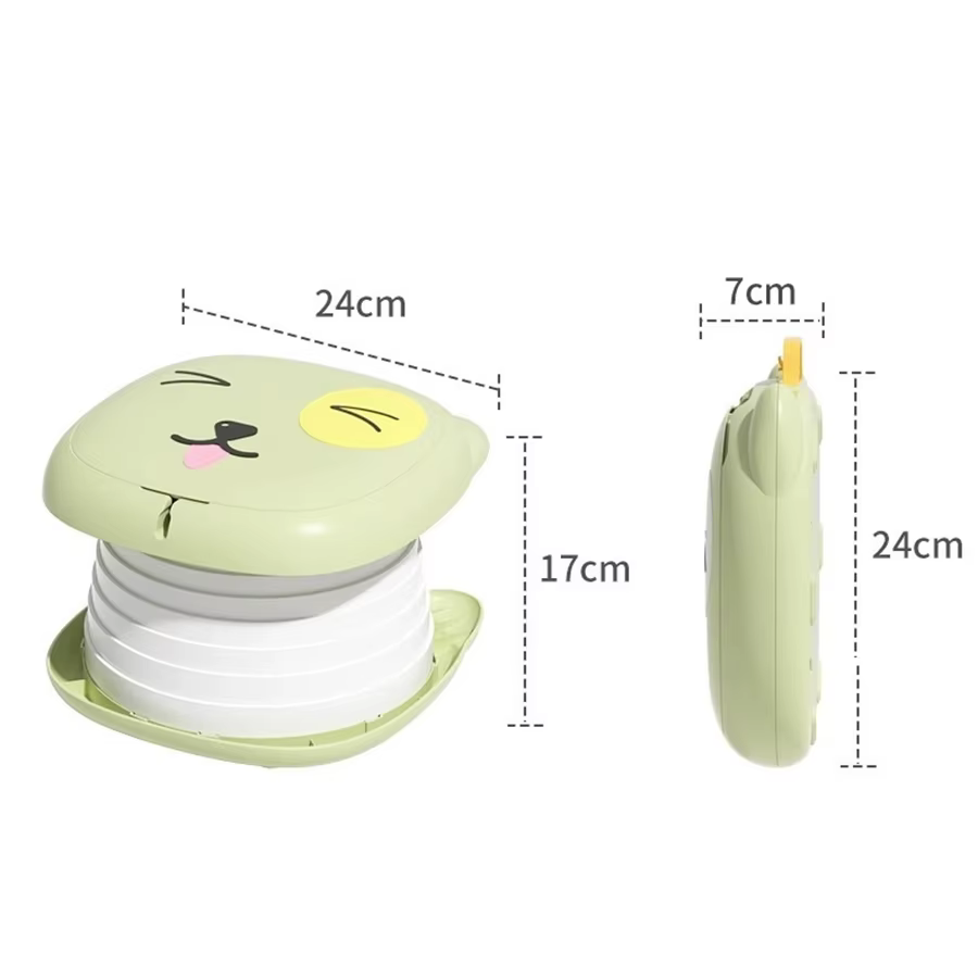 Pot portable pour tout-petits, pot pliable pour l'apprentissage de la propreté, pour voiture, camping, intérieur, extérieur, salle de bain pour bébés, enfants