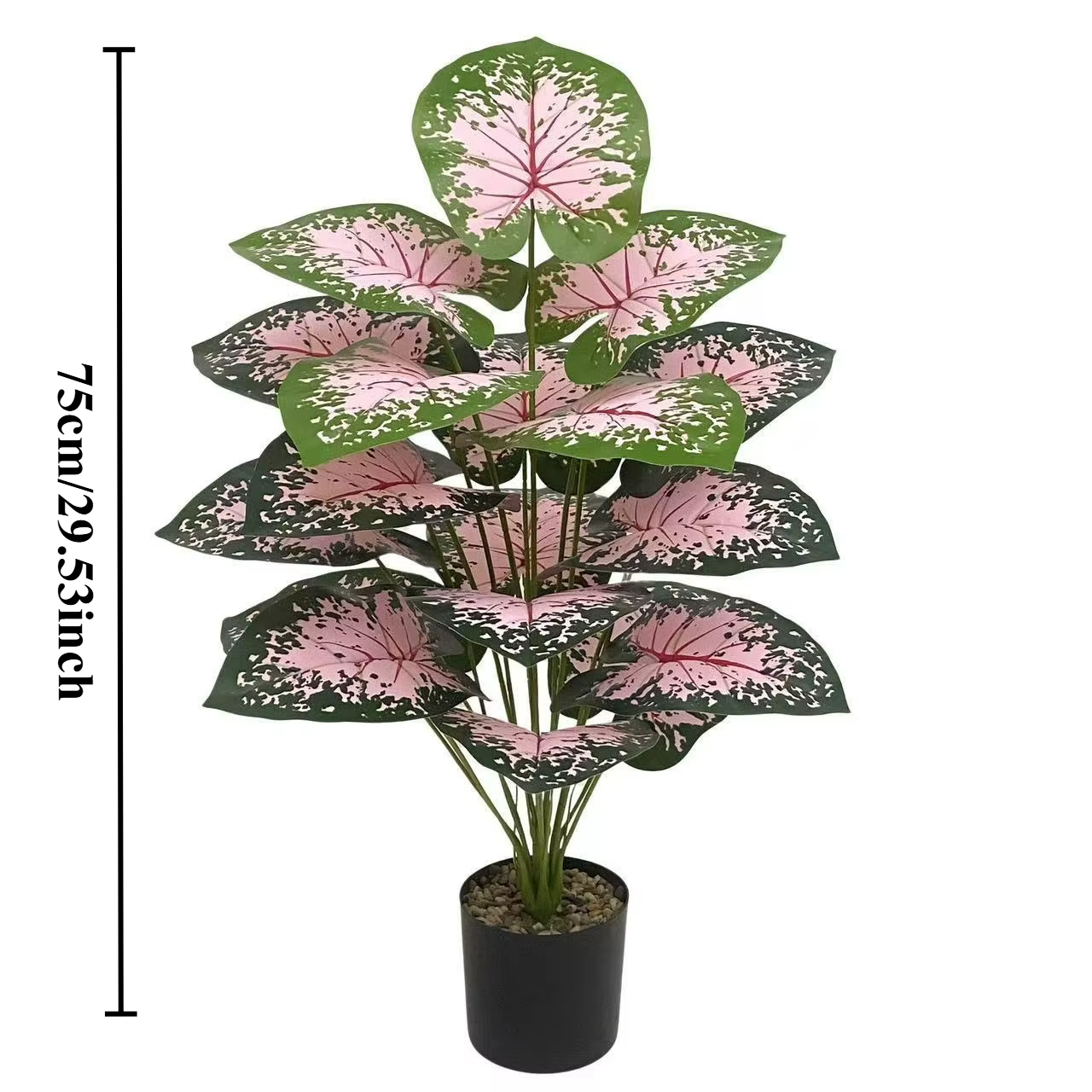 Palmiers paon rose, plantes artificielles décoratives de Style nordique